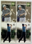 A Collection of Upper Deck Golf Trading Cards Featuring Justin Leonard and Colin Montgomerie with Two Authentic Autographs