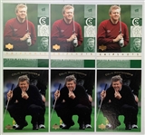 A Collection of Upper Deck Golf Trading Cards Featuring Justin Leonard and Colin Montgomerie with Two Authentic Autographs