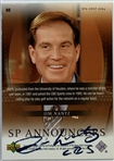 Jim Nantz Dual Signed 2004 Upper Deck SP Authentic Golf Card #60 JSA ALOA
