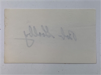 9 Signed Major Winners 3x5 Cards W/ Mickelson, Middlecoff, etc. JSA ALOA