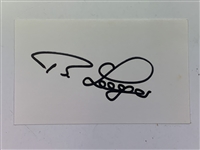 9 Signed Major Winners 3x5 Cards W/ Mickelson, Middlecoff, etc. JSA ALOA
