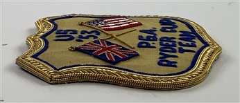 1953 United States P.G.A. Ryder Cup Team Gold Bullion Blazer Patch