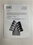 Fuzzy Zoeller's 1983 H&B PowerBilt Scotch Blade 'FUZZ' Stamped 1-10 Iron Set '1-24-83' Date - Mazzeo Collection