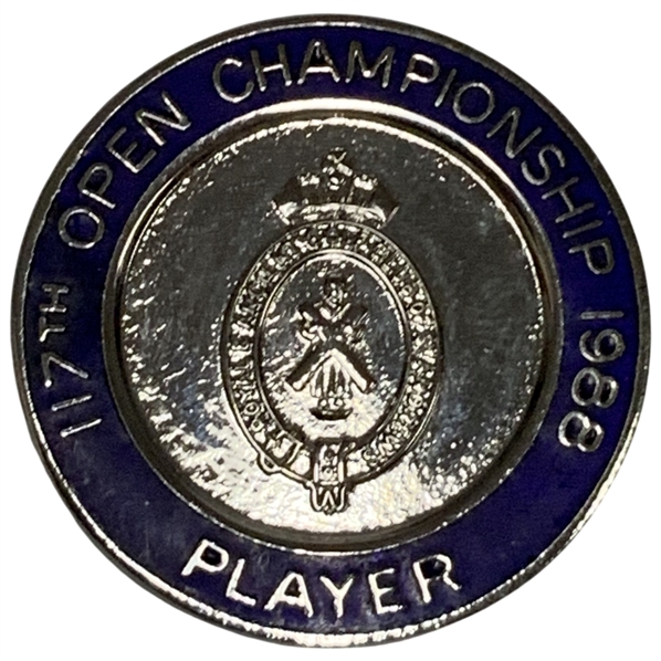 Fuzzy Zoellers 1988 Open Championship at Royal Lytham and St Annes Contestant Badge - Ballesteros Win