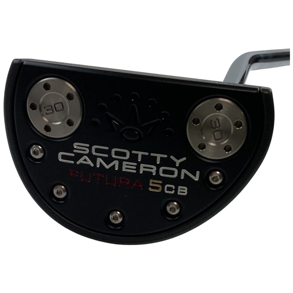 Titleist Scotty Cameron Futura 5CB Mallet Putter with Custom Shop Red Hot Roller Headcover