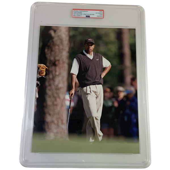 Tiger Woods 1997 Masters Type I Original 8x10 PSA Authentic Photo - 1st Masters Win