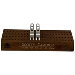 Scotty Cameron Walnut Divot Tool Display Stand and Two Studio Design Divot Tools