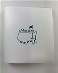 Champion Jon Rahm's 2023 Masters Tournament Official Tournament Player Binder and Ephemera