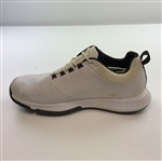 Champion Jon Rahm's 2023 Genesis Invitational Worn Travis Matthew 'The Ringer' Spiked Golf Shoe w/ Riviera Sole Sticker Right Foot - Size 11