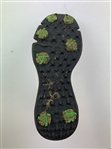 Champion Jon Rahm's 2023 Genesis Invitational Worn Travis Matthew 'The Ringer' Spiked Golf Shoe w/ Riviera Sole Sticker Right Foot - Size 11
