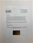 Champion Jon Rahm's 2023 Masters Tournament Augusta National Player Gold Credit Card