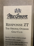 MacGregor Response ZT 10th Anniversary Limited Edition 1986 Masters Commemorative Putter