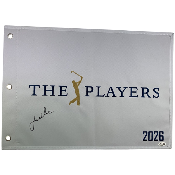 Jordan Spieth Signed 2026 The Players Flag JSA #Cl34068