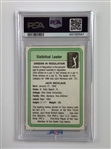 Jack Nicklaus Signed 1981 Donruss Golf Statistical Leader Card PSA/DNA Authentic