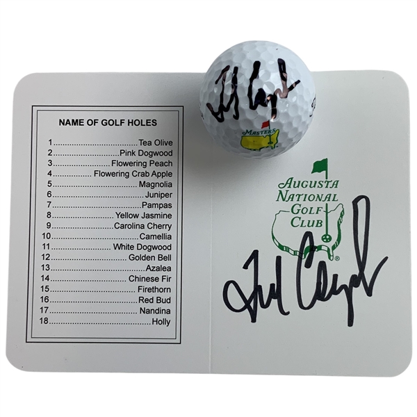 Fred Couples Signed ANGC Scorecard and Golf Ball JSA ALOA