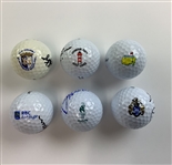 Woodland, Dunlap, Cantlay & (3) Others Signed Golf Balls JSA ALOA