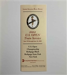 Complete 2002 US Open at Bethpage Ticket Set w/ Program - Tiger Woods Win