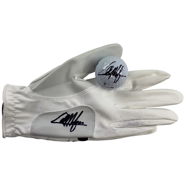 Collin Morikawa Signed FootJoy Golf Glove and TaylorMade Golf Ball JSA ALOA
