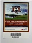 A Collection of U.S. Open Golf Memorabilia Featuring 1982 Commemorative Book and 2010 Full Ticket Set