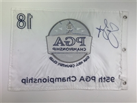 Jason Dufner Signed 2013 PGA at Oak Hill CC Embroidered Flag JSA ALOA