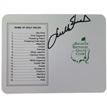 Jordan Spieth Signed Augusta National Scorecard JSA ALOA