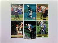 A Collection of 40 plus Signed Golf Cards Including Major Champions and Modern Stars JSA ALOA