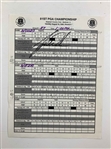 Tiger Woods Signed 1999 PGA Championship Final Round Actual Walking Scorer Scorecard - 1st PGA Champ Win PSA/DNA