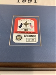 Two Pieces of 1991 Ryder Cup Kiawah Island Memorabilia Including Framed Ticket and Visor