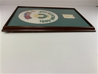 A Collection of 1989 Walker Cup Golf Memorabilia Including Framed Display and Ephemera