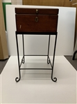 Porported Pinehurst CC Decorative Scorecard/Ballot Wood Box on Metal Stand with Golf Theme