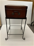 Porported Pinehurst CC Decorative Scorecard/Ballot Wood Box on Metal Stand with Golf Theme
