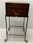 Porported Pinehurst CC Decorative Scorecard/Ballot Wood Box on Metal Stand with Golf Theme
