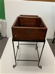 Porported Pinehurst CC Decorative Scorecard/Ballot Wood Box on Metal Stand with Golf Theme