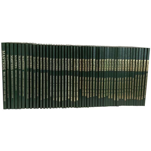Complete First 41 Years & 1978-2025 Masters Tournament Annuals Set