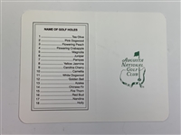 Seve Ballesteros Signed Augusta National Scorecard JSA ALOA 