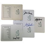 Champs Archer, Brewer, Casper, Burke & Aaron Signed Augusta National Scorecard JSA ALOA
