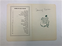 Champs Archer, Brewer, Casper, Burke & Aaron Signed Augusta National Scorecard JSA ALOA