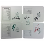 Zoeller, Crenshaw, Couples, Floyd & Goalby Signed Augusta National Scorecards JSA ALOA
