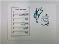 Zoeller, Crenshaw, Couples, Floyd & Goalby Signed Augusta National Scorecards JSA ALOA