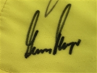 Seve Ballesteros, Jack Nicklaus, Tom Watson Highlight 12 Champ Signers  On Undated Masters Flag JSA ALOA
