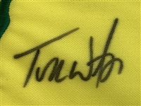 Seve Ballesteros, Jack Nicklaus, Tom Watson Highlight 12 Champ Signers  On Undated Masters Flag JSA ALOA