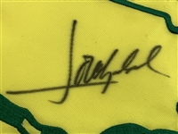 Seve Ballesteros, Jack Nicklaus, Tom Watson Highlight 12 Champ Signers  On Undated Masters Flag JSA ALOA