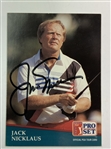 A Group of Signed Professional Golf Trading Cards Featuring Jack Nicklaus Arnold Palmer and Gary Player JSA ALOA