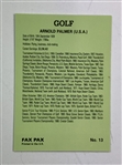 A Group of Signed Professional Golf Trading Cards Featuring Jack Nicklaus Arnold Palmer and Gary Player JSA ALOA