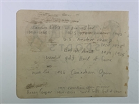 Horton Smith, Lawson Little, Harry Cooper & Others Signed c.1937 'Sports' Album Pages JSA ALOA