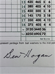 Ben Hogan Signed Augusta National Replica Scorecard Print JSA ALOA