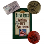 An Assortment of U.S. Open Badges, Memorabilia with Signatures of Champions Steve Jones, Lou Graham, and Tony Jacklin JSA ALOA