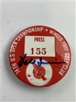A Trio of Hale Irwin Signed U.S. Open Media Credentials from Championship Years JSA ALOA