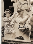 Jack Nicklaus & 19 Legends Signed 2025 Greats of Golf Insperity Invitational Promotional Poster on Board JSA ALOA
