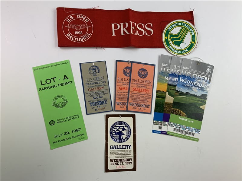 Collection of US Open Tickets & Ephemera 1979-2016